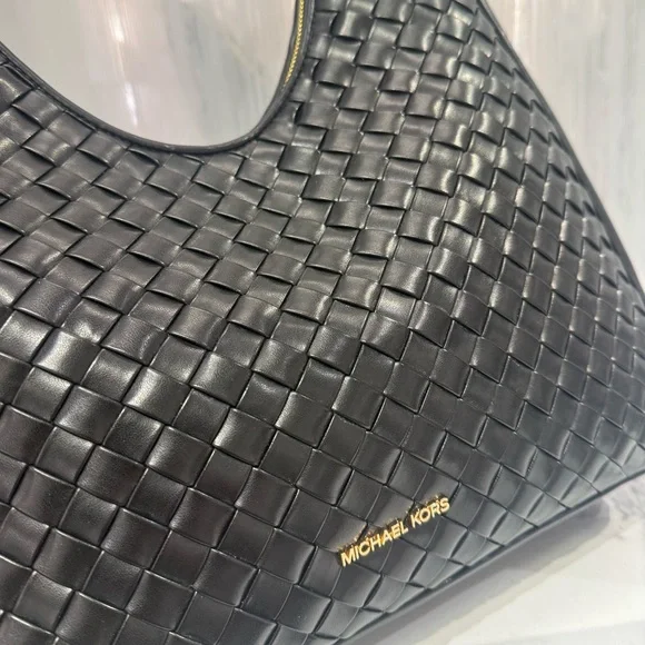 NWT MICHAEL KORS Nayla Medium Hobo Woven Shoulder Bag - Picture 6 of 11